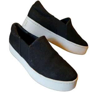 Vince Womens black Platform slip on casual Shoe Size 8.5